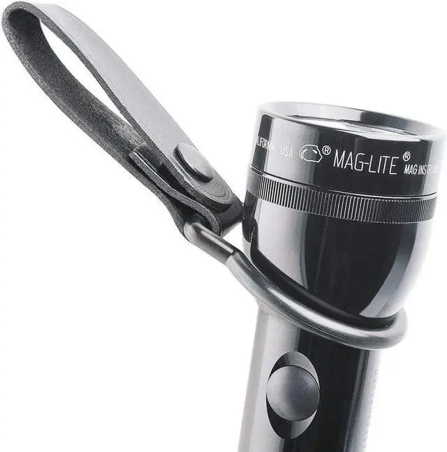 Alt view image 3 of 3 - Maglite Black Plain Leather Belt Holder for D-Cell Flashlight