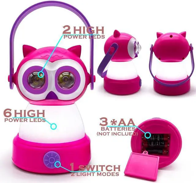 Alt view image 2 of 7 - Outdoor Equipment LED Camping Lantern & Headlamp set for Kids, FANT.LUX Battery Powered Night Light for Emergency, Hurricane, Lightweight Tent Lamp