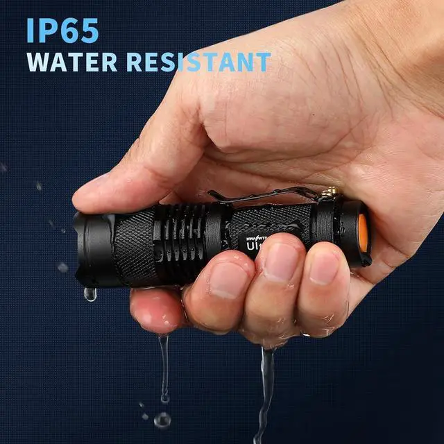 Alt view image 7 of 7 - ULTRAFIRE 5 Pack SK68 Tactical and Small Flashlights,7w 3-Mode Pocket Torch Adjustable Focus Zoom Light Lamp