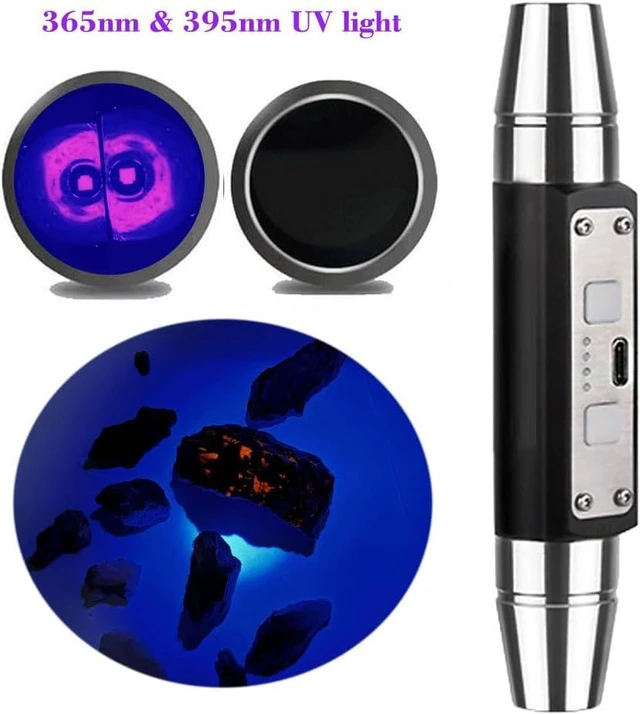 Alt view image 3 of 6 - Shortwave & Longwave 254nm UVC 365nm 395nm UVA LED Flashlight