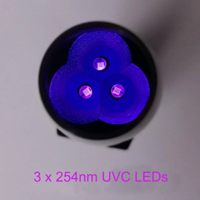 Alt view image 6 of 6 - Shortwave & Longwave 254nm UVC 365nm 395nm UVA LED Flashlight