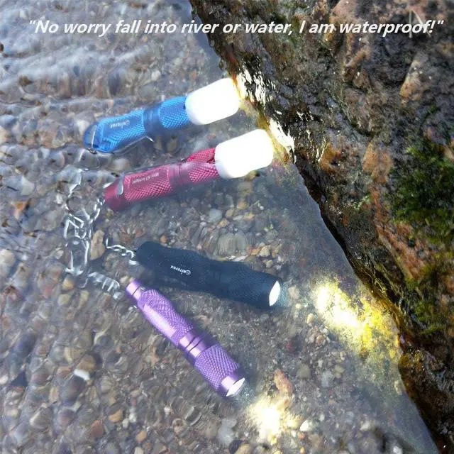 Alt view image 7 of 7 - Mini Keychain Flashlight AAA Small Bright Pocket Light 150 Lumens 3 Modes Multipurpose Hatlight Camplight Tablelight for Everyday EDC Reading Walk Emergency Parents Kids Gift