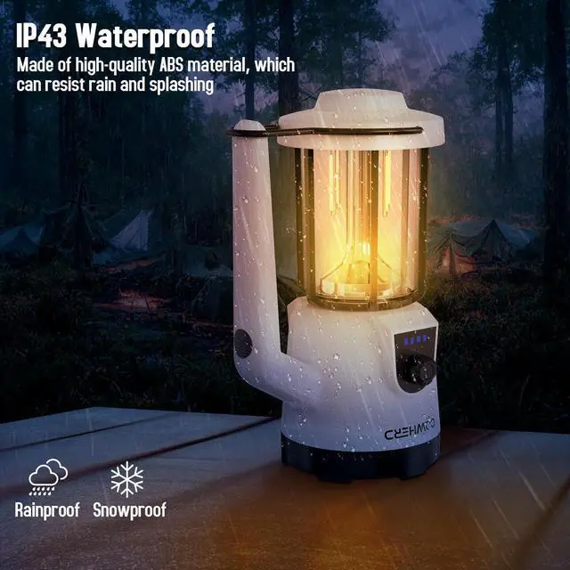 Alt view image 4 of 6 - 2-k Rechargeable LED Flashlight - 1200LM Super Bright, Spotlight & Lantern Modes, Waterproof, Power Bank, for Power Outages, Camping, Hiking, and Emergency Kits (8-Hour Runtime)