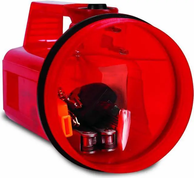 Alt view image 4 of 4 - Life Gear - LG114 LED Glow Spotlight with Storage Compartment, Red Red/Red