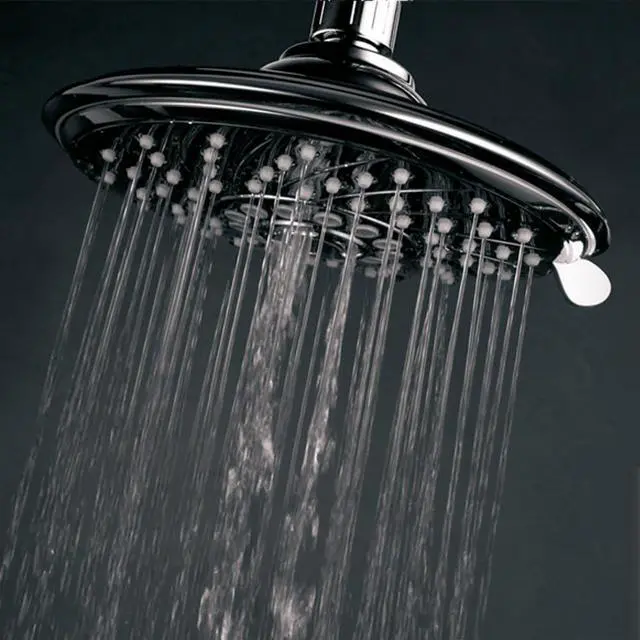 Alt view image 7 of 7 - HotelSpa Extra-Large 6-Inch Rain Shower Head for Exceptional Water Coverage! High-Pressure Angle-Adjustable Shower head features Rub-clean Jets, 6 Full Settings and Premium Chrome Finish