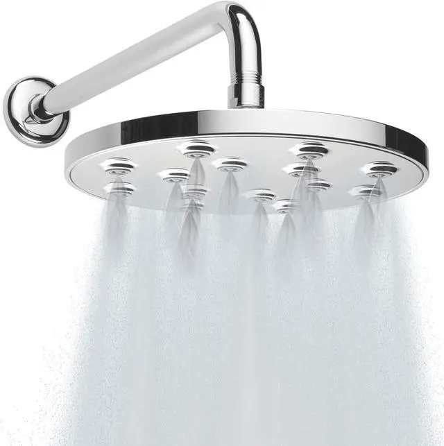 Main image of Homewerks HS31-R125CH Rain Can Shower Head 8.9 Inches, Luxurious Air Infused Water Flow 2.5 GPM, Chrome Finish
