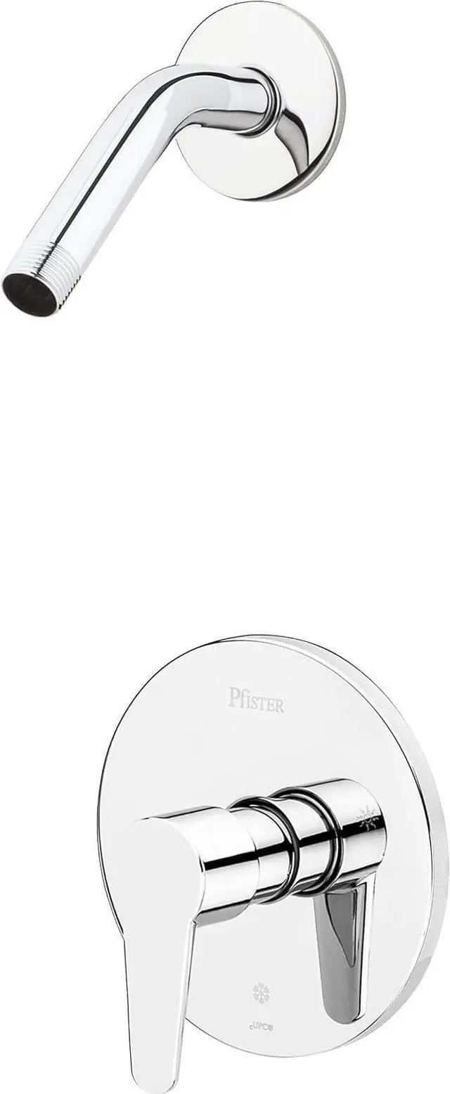 Main image of Pfister R890600 Pfirst Modern 1-Handle Shower Trim Only Less Showerhead, Polished Chrome