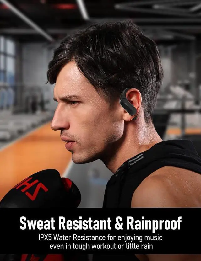 Alt view image 5 of 7 - Speed 301 Sports Wireless Earbuds Bluetooth Headphones Secure Fit for Workout & Running Clear Calls Sweatproof Ear Buds for iPhone & Android (SP301)