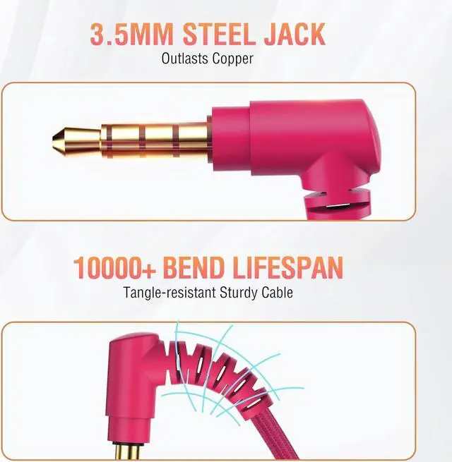 Alt view image 5 of 7 - Kids Headphones Bulk 12 Pack for School Wired, Colorful Classroom Rainbow Headsets with Microphone, 85dB Volume Limited, 3.5mm Jack, Sharing, Foldable for Chromebook & Laptop & Computer