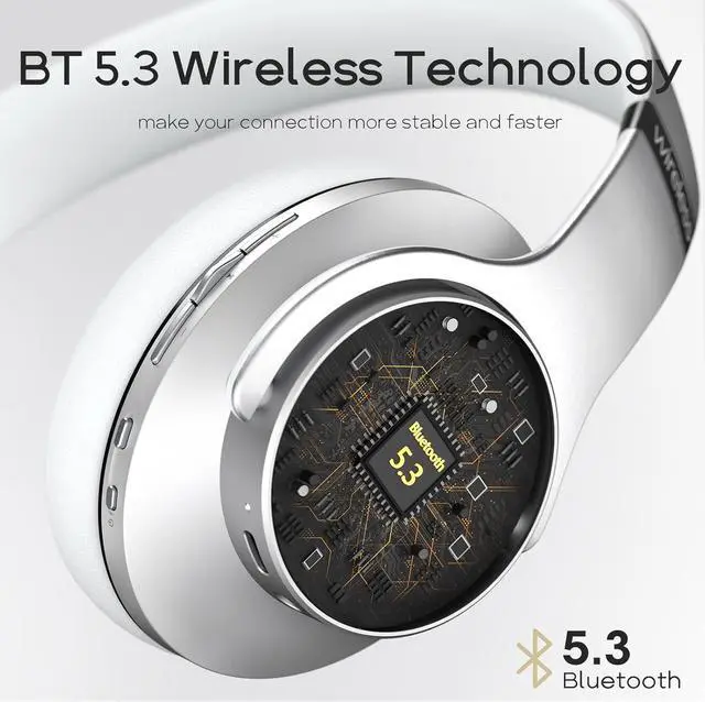 Alt view image 4 of 7 - DOQAUS Bluetooth Headphones Over Ear, 90H Playtime Wireless, 3 EQ Modes, HiFi Audio & Deep Bass, ENC Noise Isolating Mic, Soft Earpads for Phone/PC