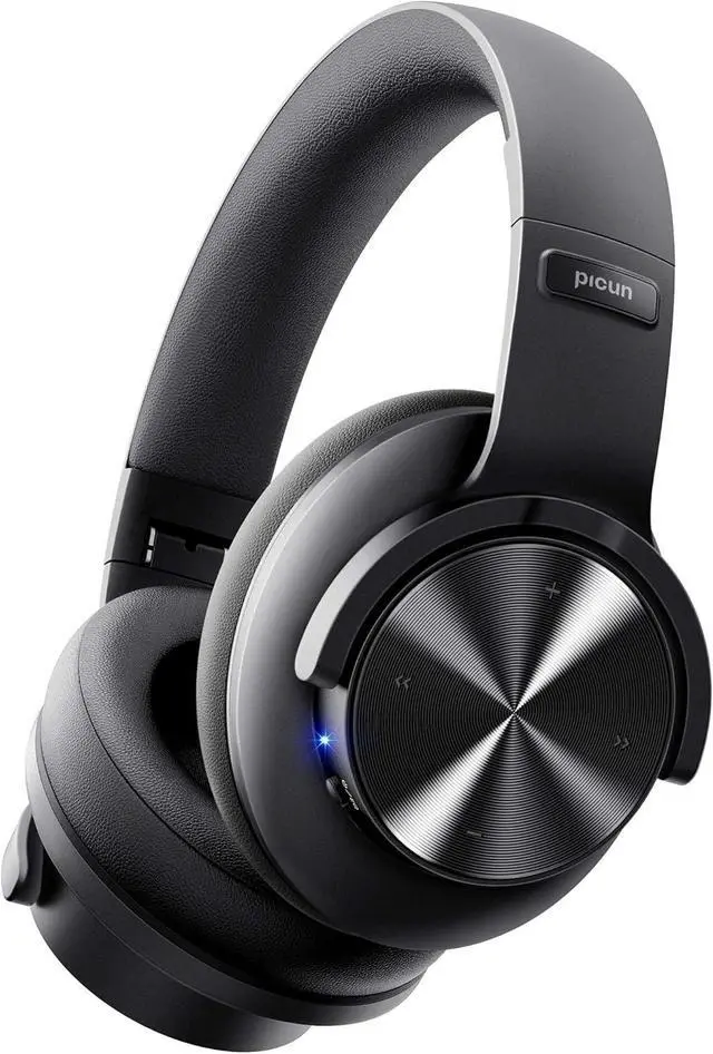 Main image of Picun B8 Bluetooth Headphones, 120H Playtime Headphones Wireless Bluetooth with 3 EQ Modes, Low Latency, Hands-Free Calls, Over Ear Headphones for Travel Home Office Cellphone PC Black
