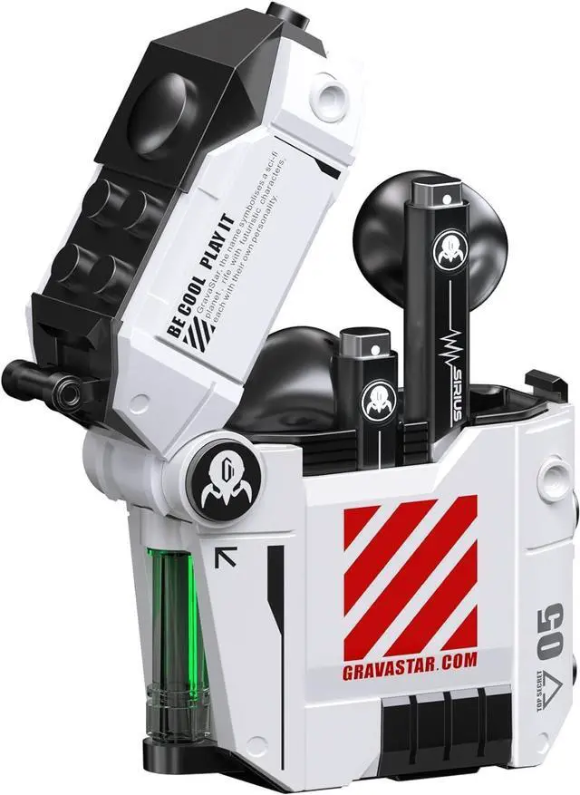 Main image of Gravastar Wireless Earbuds Sirius P5,Bluetooth in-Ear Headphones with Stereo Sound,4 RGB Lights,40H Playback,ENC for Clear Call,Bluetooth 5.2,IPX4,Support Multipoint Connection(Defense Mecha)