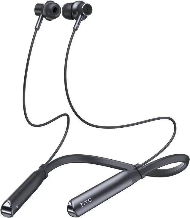 Main image of HTC Neckband Bluetooth Headphones, Bluetooth 5.3 Wireless Headphones Stereo Bass in-Ear Headsets with Mic, IPX5 Waterproof Earbuds, Neckband Earphones for Sport, Workout