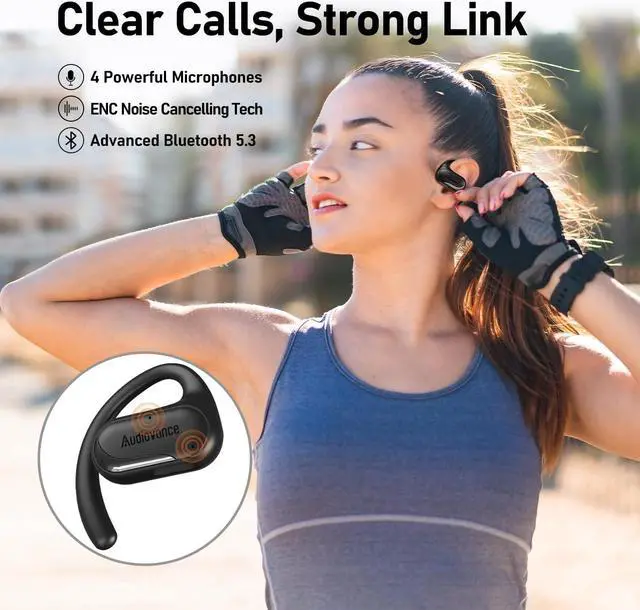 Alt view image 7 of 7 - OpenComfy CF301 Next-Gen Running Headphones, Wireless Bluetooth Open Ear Headphones for Sports Gym Workout, 4-in-1 Advantages: Ultra Comfort, Superior Sound, Secure Fit, Ambient Awareness.