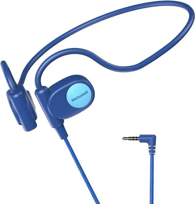 Main image of Kid Headphones for School, Air Conduction Open Ear Headphones, 3.5mm Jack Wired Cord, Ultra-Comfort, Ergonomic and Lightweight Design Perfect for School and Outdoor Activities-Blue