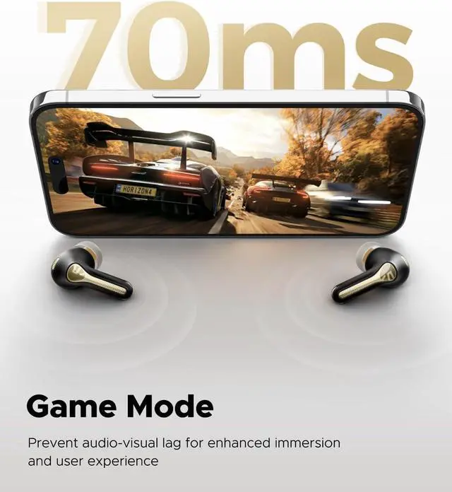 Alt view image 7 of 7 - SoundPEATS Capsule3 Pro+ Wireless Earbuds, Adaptive Noise Cancelling Bluetooth Headphones Hi Res HiFi Stereo Sound with xMEMS Speaker, True Wireless ANC Earphones & LDAC, 6 Mic 43H Playtime