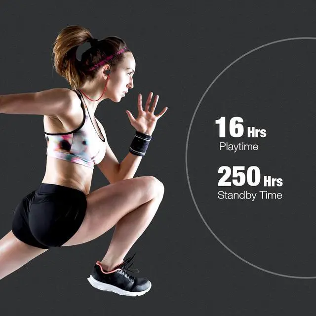 Alt view image 3 of 7 - Bluetooth Headphones Wireless Earbuds Bluetooth 5.3 Running Headphones IPX7 Waterproof Earphones with 16 Hrs Playtime Stereo Sound Isolation Headsets for Workout Gym