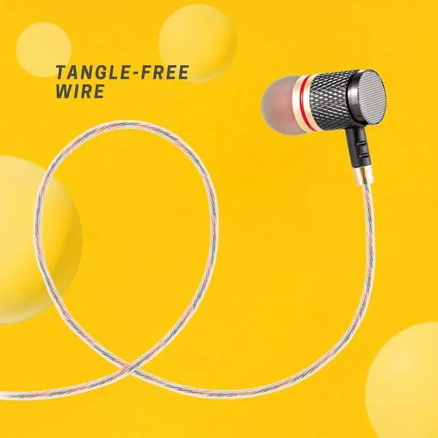 Alt view image 4 of 7 - Betron YSM1000 Earphones in Ear Headphones Wired 3.5mm Jack Tangle-Free Cable Case and Noise Isolating Earbuds