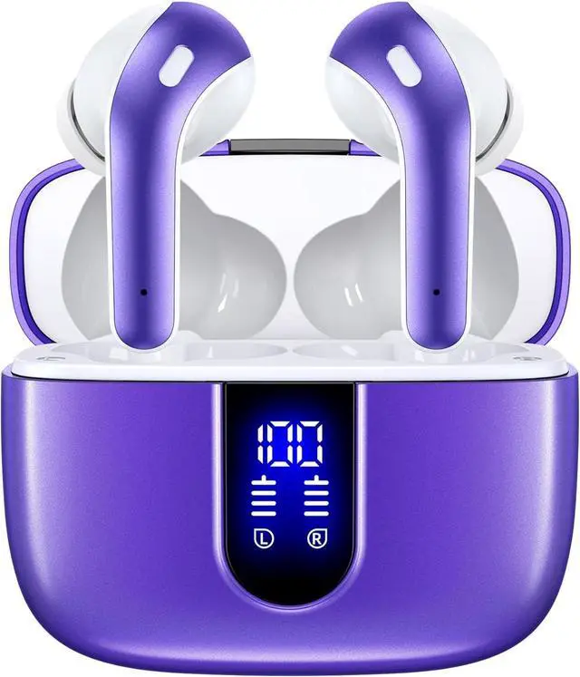 Main image of TAGRY Bluetooth Headphones True Wireless Earbuds 60H Playback LED Power Display Earphones with Wireless Charging Case IPX5 Waterproof in-Ear Earbuds with Mic for TV Smart Phone Laptop Computer Sports