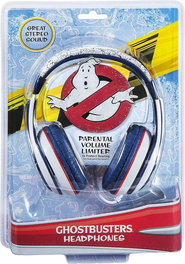 Alt view image 6 of 7 - eKids Ghostbusters Kids Headphones, Adjustable Headband, Stereo Sound, 3.5Mm Jack, Wired Headphones for Kids, Tangle-Free, Volume Control, for Fans of Ghostbusters Merchandise