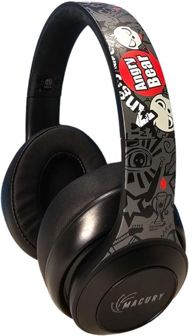 Main image of Bluetooth Headphone, Over Ear, Foldable, Adjustable. Glowing Led Light, Noise Cancelling, HiFi Sound Quality (Black)