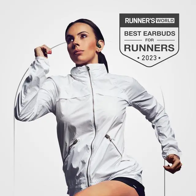 Alt view image 2 of 7 - Runner 60 Wireless Running Earbuds, 80 Hour Long Battery Life Over The Ear Earbuds with EarHooks, Wrap Around Earphones Wireless Bluetooth Earbuds with Microphone, in Ear Headphones