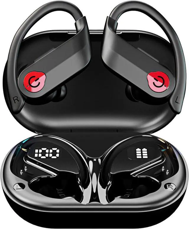 Main image of Wireless Earbuds, Built-in Microphone, IPX7 Waterproof, Wireless Bluetooth Noise Cancelling Earbuds Sport, Bluetooth 5.3 Equipped with DSP Anti-Interference Chip, New-Black