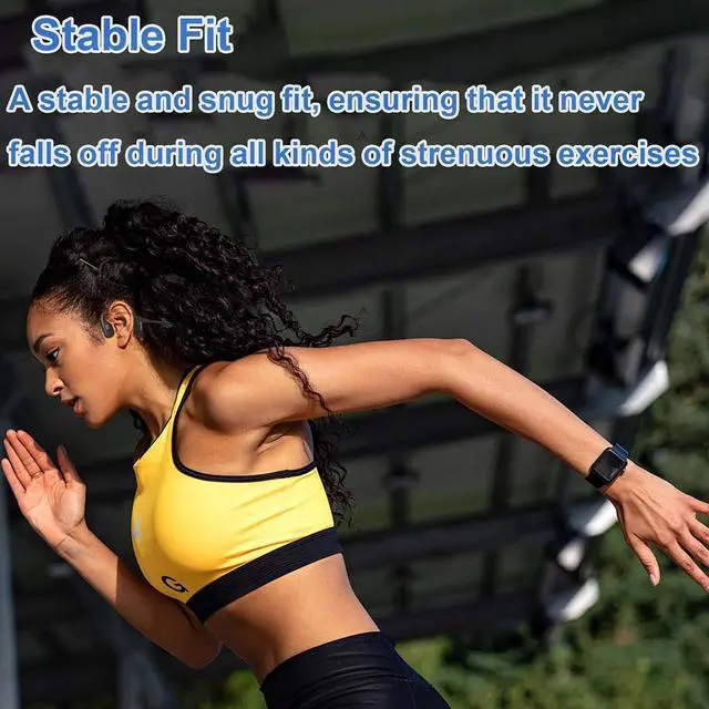 Alt view image 5 of 7 - Bone Conduction Headphones - Swimming Headphone Underwater Wireless Earphones Open Ear Waterproof IP68 Headset with Bluetooth 5.3, Built-in MP3 Player 32G Memory, 240mAh, 12Hrs Playtime