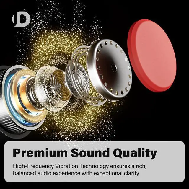 Alt view image 2 of 6 - Bone Conduction Headphones, Open Ear Headphones Wireless Earphones, 32GB MP3, 8 Hours Playtime, Bluetooth 5.3, IP68 Waterproof Headphones for Running and Fitness Workout - Red