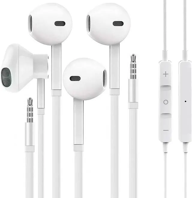 Main image of [2 Pack] WEIZY Aux Earbuds, Vize 3.5mm Wired Headphones Noise Isolating Earphones Volume Control & Built-in Microphone Compatible with iPhone/Samsung/Android/MP3/MP4