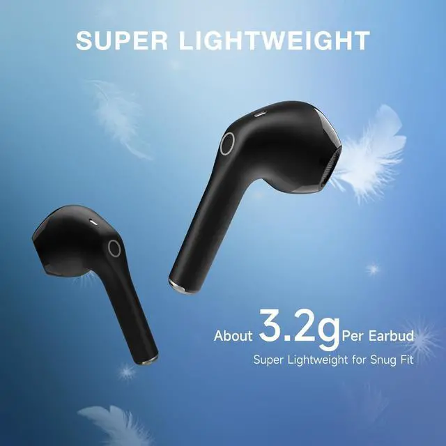 Alt view image 6 of 7 - Wireless Earbuds Bluetooth 5.3 Sports Headphones Deep Bass in-Ear Earphones Premium Sound with Charging Case Compatible with iPhone Android Smartphone Tablet Laptop