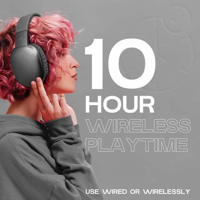 Alt view image 5 of 7 - iJoy Ultra Wireless Headphones with Microphone- Rechargeable Over Ear Wireless Bluetooth Headphones with 10Hr Playtime, SD Slot, Backup Wire- Soft Cushion Wireless Headset with Mic (Black)