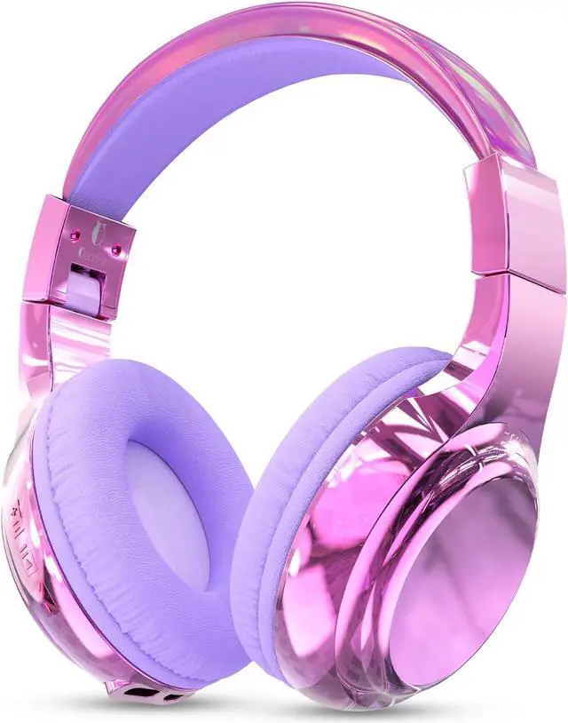 Main image of QearFun Bluetooth Headphones for Kids, Wireless Headphones with Built-in Mic, Includes Aux Cord, USB C, 3.5mm Jack, Bluetooth 5.3, On Ear Kids Headphones for School/Travel/Tablet/iPad