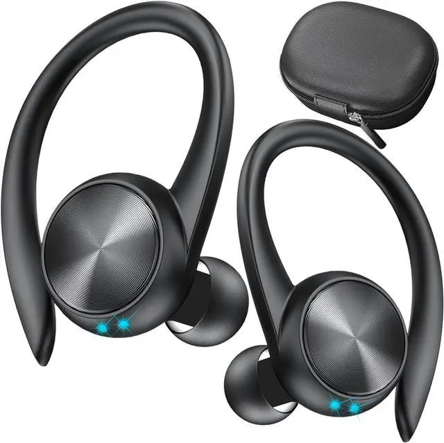 Main image of Wireless Earbuds, 60H Playback Earphones Earbuds Charging Case Digital Display Wireless Bluetooth Ear Buds with Ear Hooks for Sports/Workout in-Ear Headphones for TV/Phone/Laptop/ipad