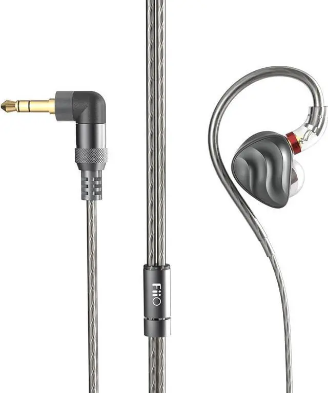 Alt view image 3 of 3 - FiiO FH3 HiFi Earphones 3 Drivers (1 Dynamic + 2 Knowles BA), in-Ear Earphones High Resolution, Bass Sound, High Fidelity for Smartphone/PC/Tablet (Titanium)
