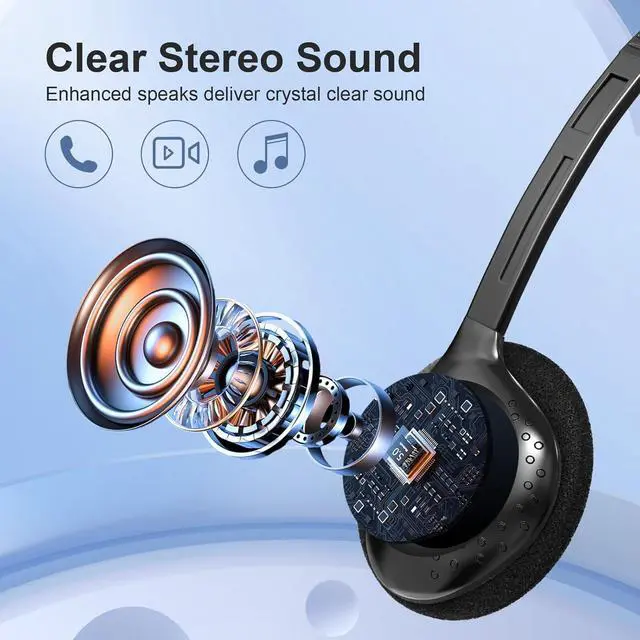 Alt view image 4 of 7 - 30 Pack Headphones Bulk Adjustable Classroom Headphones Library on Ear Headphones Wholesale School Headphones with Wire 3.5 mm Plug for Student, Kids, Adults