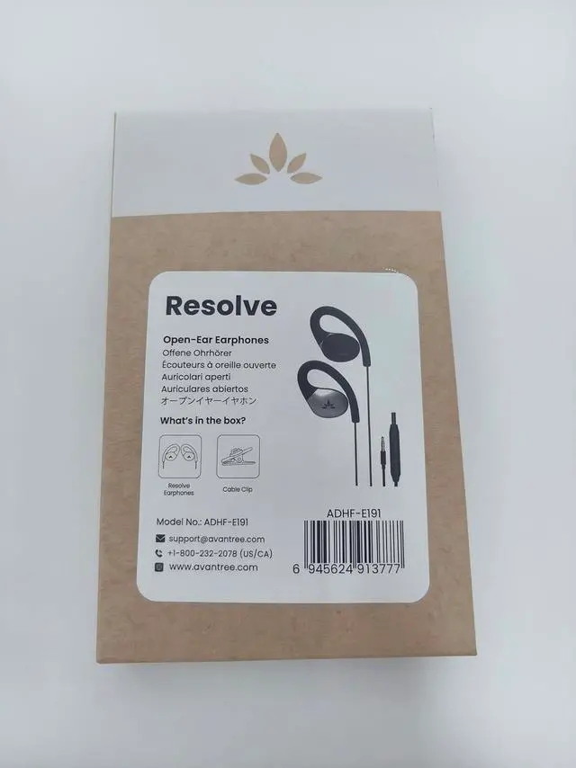 Alt view image 7 of 7 - Avantree Resolve (Small-Medium)  Wired Open-Ear Earbuds w/Mic & Over-Ear Hook, for Women, Kids & Young Men w/Small Ears, Ideal for Office, Outdoor & Home, 3.5mm AUX