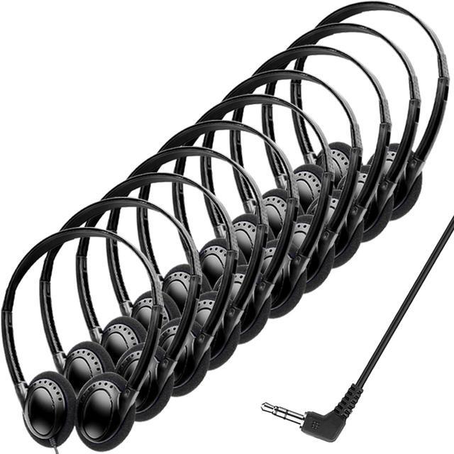 25-Pack Kids Classroom Headphones - Multi Color Bulk Earphones For School & Testing