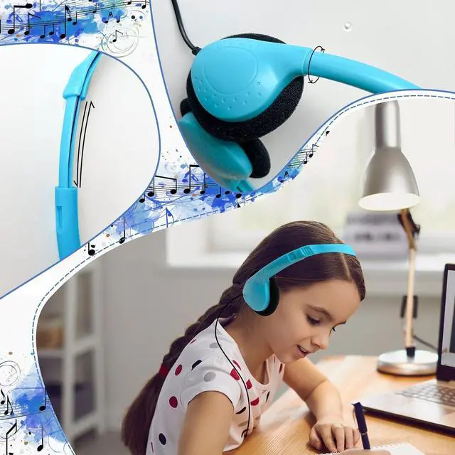 Alt view image 3 of 6 - Headphones Bulk for Classroom, Wholesale Childrens Headphones with 3.5 mm Jack for Kids,School, Student, Libraries, Computer Lab, Testing Centers (30 Pack Multi-Color)