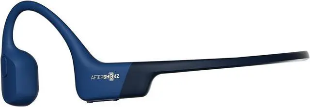 Alt view image 3 of 7 - AFTERSHOKZ Aeropex Open-Ear Wireless Bone Conduction Headphones, IP67 Rated, Blue Eclipse