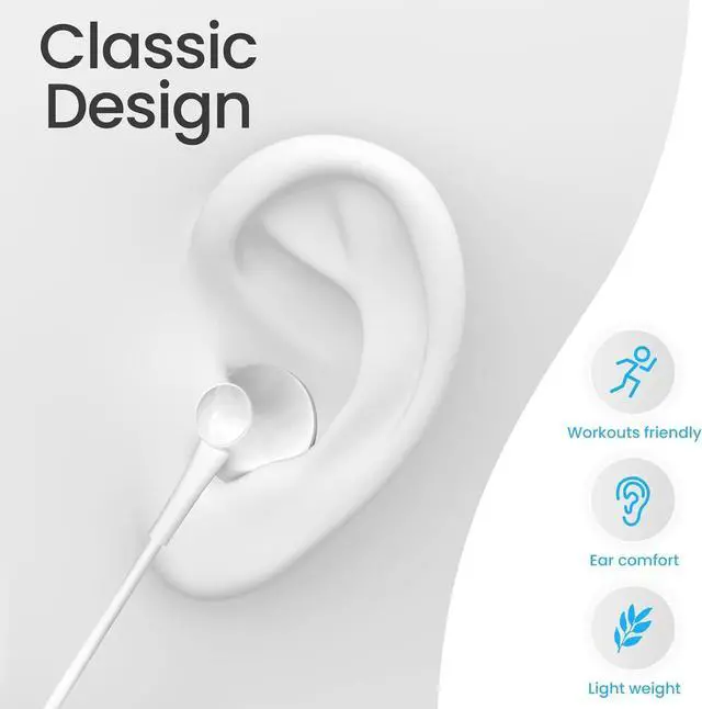 Alt view image 5 of 7 - Wired Earbuds Pack of 4, in-Ear Wired Earphones with Microphone Volume Control, Powerful Heavy Bass, High Definition, Headphones Compatible with Android, iPhone, iPod, iPad, MP3 and Most 3.5mm Jack
