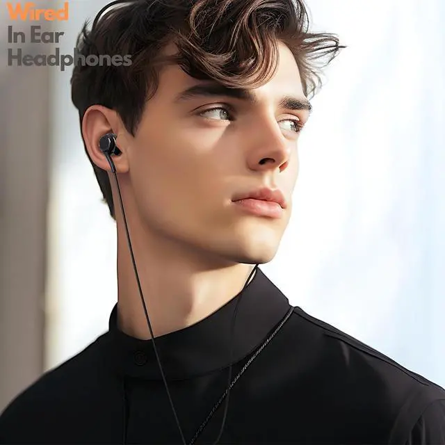 Alt view image 2 of 7 - Betron Earphones, Wired in-Ear Headphones with Microphone, USB Type C Earbuds for Samsung S24 S23 FE S22 S21 S20 A53 A54 for iPhone 16 and 15