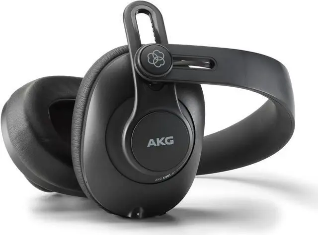 Alt view image 3 of 5 - AKG Pro Audio K361BT Bluetooth Wireless or Wired, Over-Ear, Closed-Back, Light Weight, Foldable, Professional Recording Studio Headphones, Studio Monitor Mixing, Podcast, DJ Stereo Headsets, Black