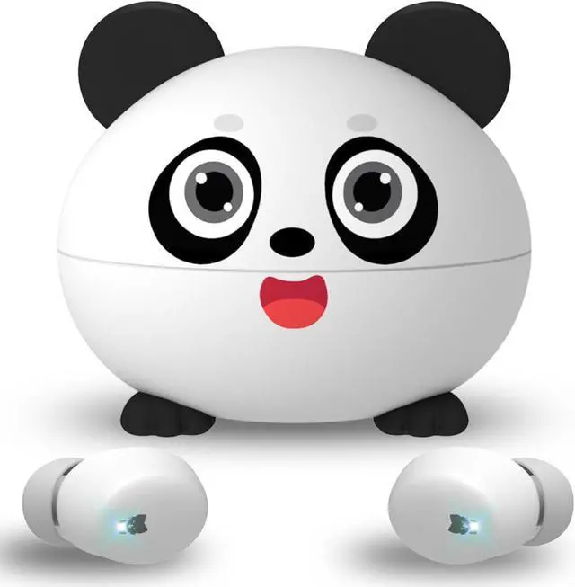 Main image of Kids Earbuds, Wireless Bluetooth Girls Boys Headphones with Microphones, 85dB Healthy Volume Control Protect Hearing, Lightweight, Waterproof, 30Hrs Playtime,Earphones for iPad Tablet Computers, Panda
