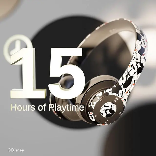 Alt view image 2 of 7 - Disney Mickey Mouse Bluetooth Headphones- Over The Ear Bluetooth Wireless Headset with Built in Mic and Up to 15 Hrs Playtime | Mickey Mouse Gifts for Women, Men and Fans of All Ages