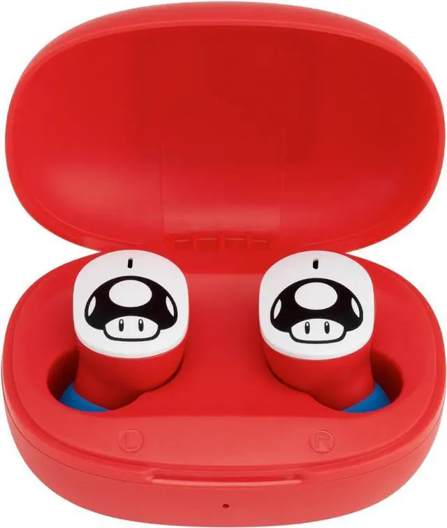 Main image of eKids Super Mario Wireless Earbuds with Microphone, Bluetooth Earbuds with Charging Case for Ear Buds, Designed for School, Home, or Travel