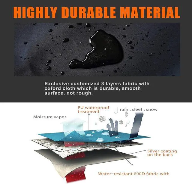 Alt view image 4 of 7 - Rowing Machine Cover, Fitness Equipment Covers Protective Cover Dustproof Waterproof Cover Protective Cover and Resistant Oxford Fabric Sports Rowing Machine Protective Cover