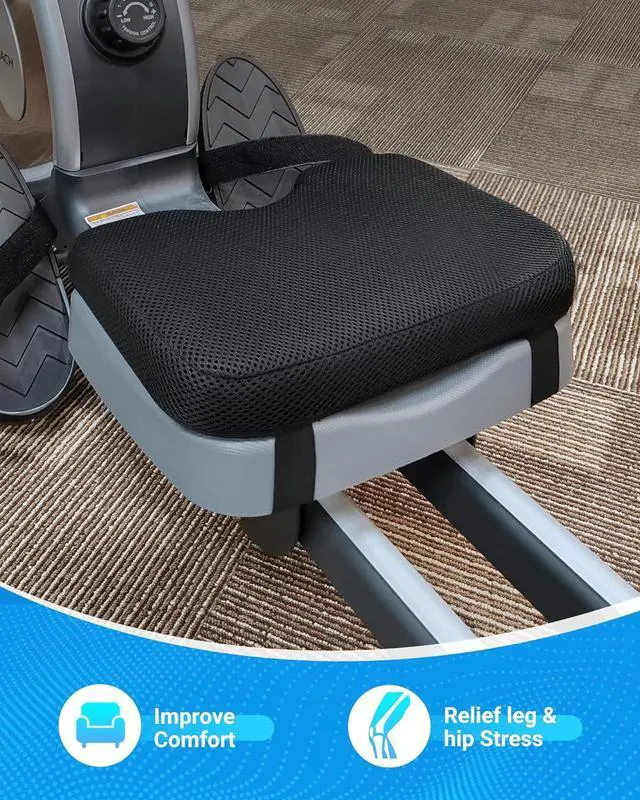 Alt view image 5 of 7 - Rowing Machine Seat Cushion, MERACH Rower Seat Cushion, 2 Strap Fixation, Custom Memory Foam, Washable Cover, Ideal for Concept2 and Other Rowing Machines - Rower Accessories and Seat Pad