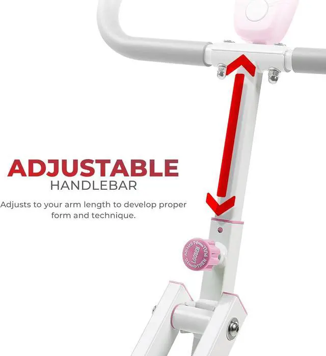 Alt view image 4 of 7 - Sunny Health & Fitness Row N Ride Squat Machines for Home Glutes and Abs Db Method The Assist Trainer Workout Exercise Gym Butt Builder Equipment