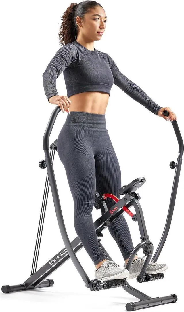 Main image of Sunny Health & Fitness Smart Compact Full Motion Rowing Machine, Full-Body Workout, Low-Impact, Extra-Long Rail, 350 LB Weight Capacity and Optional Free SunnyFit® App Enhanced Connectivity